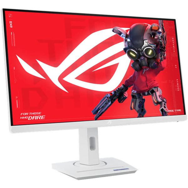 Asus Monitor 27" ROG Strix XG27ACS-W HDMI, DP, USB-C, Audio, IPS, 2560x1440, 180Hz, 1ms, sRGB 133%, AdaptiveSync, Pivot, HDR400, white