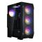 Zalman PC case N7 PLUS V2 without PSU, 1xUSB3.0, 2xUSB2.0, 6x120mm RGB Rainbow,  1x120mm, VGA 340mm, LCS ready, TG Side Panel, ATX, black