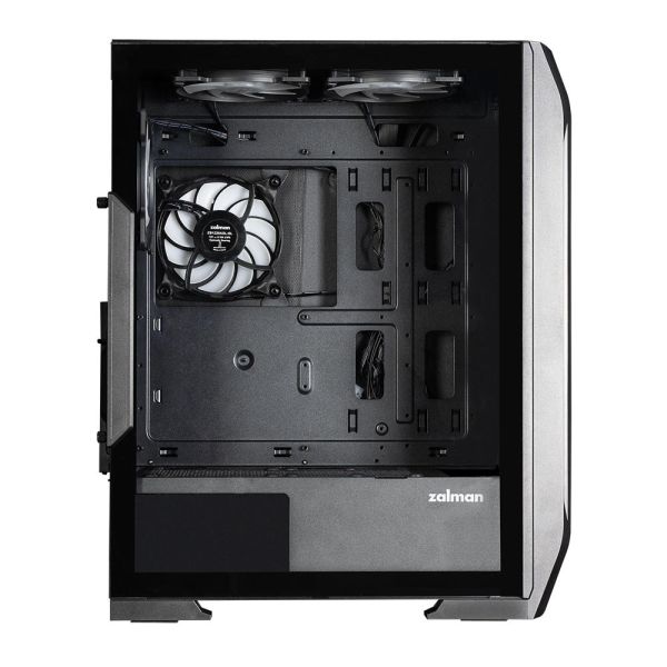 Zalman PC case N7 PLUS V2 without PSU, 1xUSB3.0, 2xUSB2.0, 6x120mm RGB Rainbow,  1x120mm, VGA 340mm, LCS ready, TG Side Panel, ATX, black