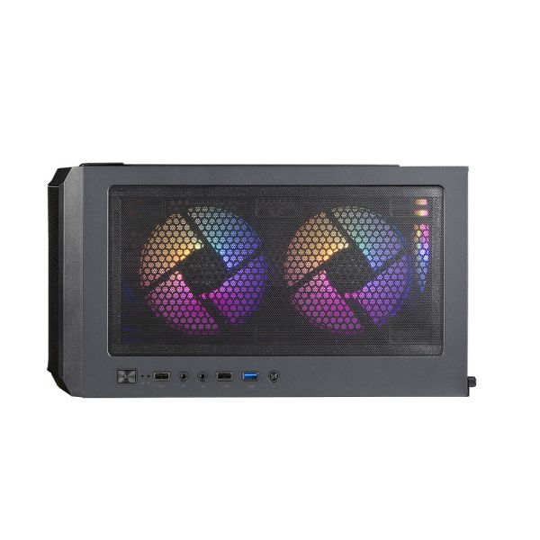 Zalman PC case N7 PLUS V2 without PSU, 1xUSB3.0, 2xUSB2.0, 6x120mm RGB Rainbow,  1x120mm, VGA 340mm, LCS ready, TG Side Panel, ATX, black