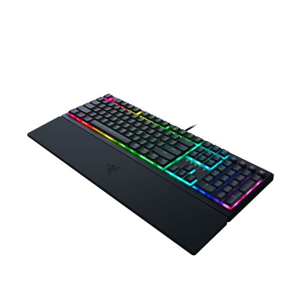 Razer Keyboard mechanical Ornata V3 104key, Mecha-Membrane Switch, USB-A, EN/RU, RGB, black