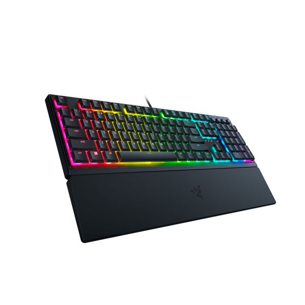 Razer Keyboard mechanical Ornata V3 104key, Mecha-Membrane Switch, USB-A, EN/RU, RGB, black
