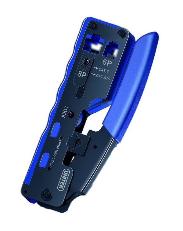 OT39BL, UNITEK, Network Crimping Tool for 8P RJ45 Connectors and 6P RJ11 Connector