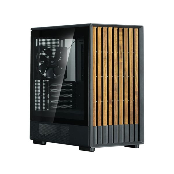 Zalman PC case P10 Namu without PSU, 1xUSB3.0, 1xUSBType-C, 2x120mm, 1x120mm ARGB, VGA 340мм, LCS ready, TG Side Panel, mATX, black