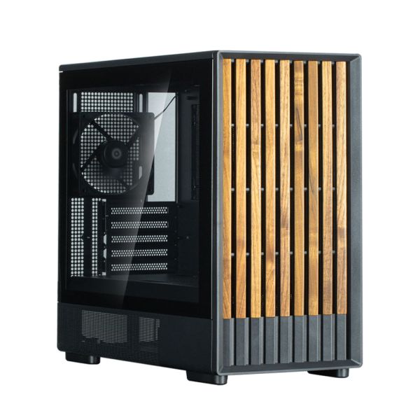 Zalman PC case P10 Namu without PSU, 1xUSB3.0, 1xUSBType-C, 2x120mm, 1x120mm ARGB, VGA 340мм, LCS ready, TG Side Panel, mATX, black