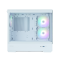 Zalman Computer case P30 White V2, without PSU, 1xUSB3.0, 1хUSB Type-C, 3x120mm ARGB, TG Front/Side Panel, mATX, White