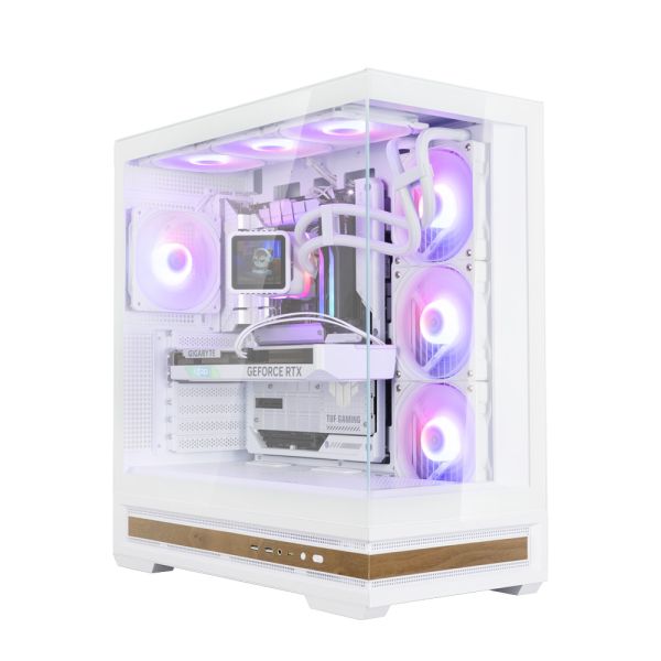 Zalman PC case  P40 NAMU without PSU, 2xUSB3.0, 1x Type C, 3x120mm ARGB Reverse,  1x120mm ARGB, VGA 420mm, LCS ready, TG Side/Front Panel, ATX, white