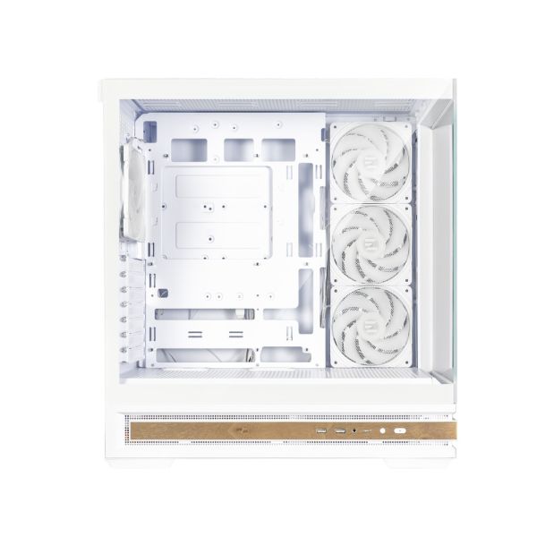 Zalman PC case  P40 NAMU without PSU, 2xUSB3.0, 1x Type C, 3x120mm ARGB Reverse,  1x120mm ARGB, VGA 420mm, LCS ready, TG Side/Front Panel, ATX, white
