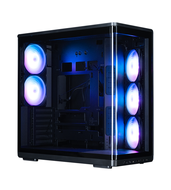 Zalman PC case P60 without PSU, 2xUSB3.0, 1x Type C, 3x120мм ARGB Reverse, 2x120мм ARGB, VGA 435мм, LCS ready, Curved Tempered Glass, Dual Chamber, ATX, black