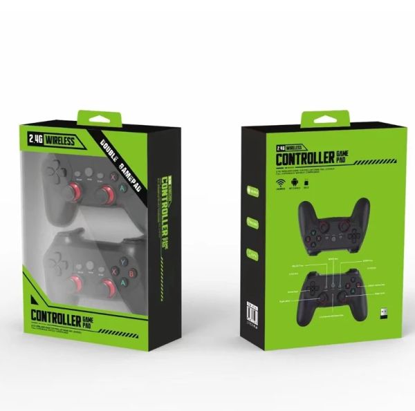 PC Game Controller 2.4G Wireless Dual People Play Gamepad for PC/ANDROID/GAME BOX