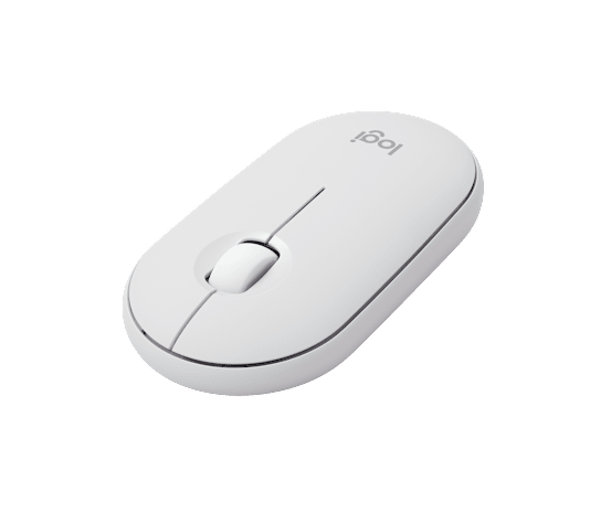 LOGITECH Pebble Mouse 2 M350s - TONAL WHITE - BT - EMEA-808 - DONGLELESS