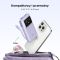 Portable Charger UGREEN PB511 (35604B) Uno, 10000mAh 30W, USB, Type-C, Power Bank With Built In Cable, Purple
