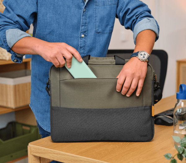 LISBOA 16" LAPTOP BAG - GREEN