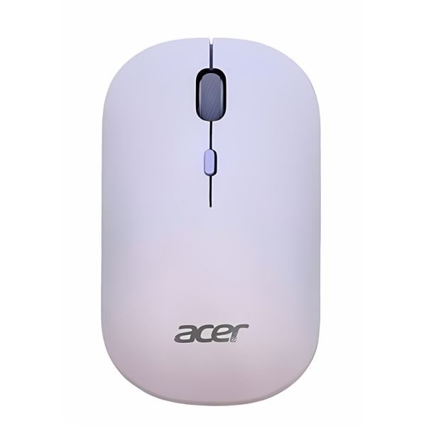 Acer Mouse wireless dual mode 2.4GHz and BT5.2, 4 buttons, AMR130, Purple