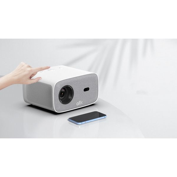 Projector ALLX AX-PF350W, LCD Projector, FHD 1920x1080, 320Lm, White