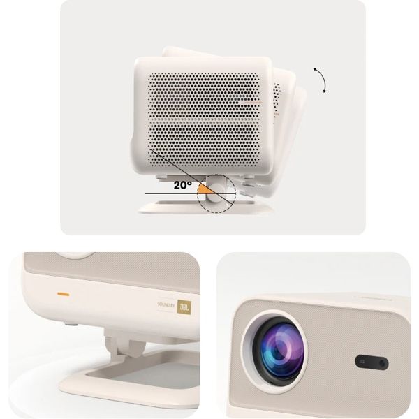 Yaber L2 Plus Home Cinema, LCD Projector, FHD 1920x1080, 700lm, JBL Speakers, White