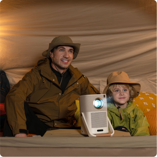 Yaber T2Plus, LCD Projector, FHD 1920x1080, 450Lm, JBL Speakers, Beige