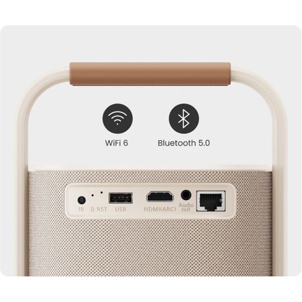 Yaber T2Plus, LCD Projector, FHD 1920x1080, 450Lm, JBL Speakers, Beige