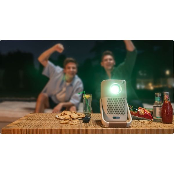 Yaber T2Plus, LCD Projector, FHD 1920x1080, 450Lm, JBL Speakers, Beige