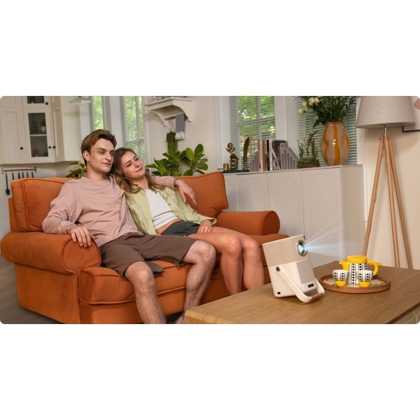 Yaber T2Plus, LCD Projector, FHD 1920x1080, 450Lm, JBL Speakers, Beige