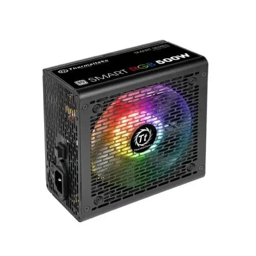 Smart RGB 500W, Thermaltake, Power Supply 500W, 80 PLUS, 12cm RGB fan, EU, 230V, PS-SPR-0500NHSAWE-1