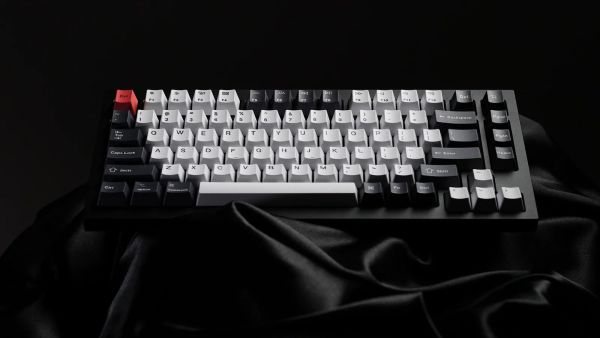 Keyboard mechanical Keychron Q1 75Key, Gateron Phantom Blue, Hot-Swap, QMK, Knob, USB-A, EN, RGB, Сірий