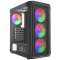 Case ALLX AX-G2044, Computer Case, ATX, MATX, ITX, USB3.0, USB1.0x2, HD AUDIO, Black