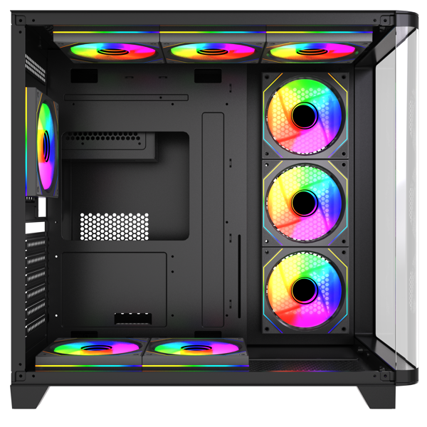 Case ALLX AX-G2731, Computer Case, ATX, MATX, ITX, USB3.0, USB1.0x2, HD AUDIO, Black