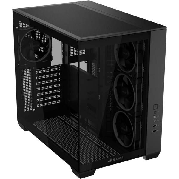 ASUS A32 PLUS Case, без БЖ, 1xUSB3.2, 1xUSB Type-C, Tempered Glass side, ARGB, ATX,, Black 90DC00S0-B19000