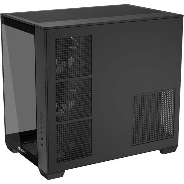 ASUS A32 PLUS Case, без БЖ, 1xUSB3.2, 1xUSB Type-C, Tempered Glass side, ARGB, ATX,, Black 90DC00S0-B19000