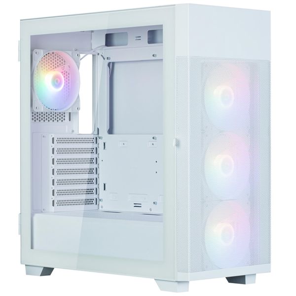 Zalman PC case  S5 Neo without PSU, 1xUSB3.1, 1xUSB2.0, 4x120mm FRGB, VGA 390mm, LCS ready, TG Side Panel, ATX, white