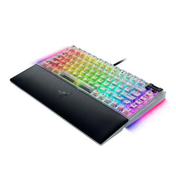 Razer Keyboard BlackWidow V4 75% RGB 83key Mechanical Tactile Switch GEN-3, USB-A, EN, Phantom White Ed.