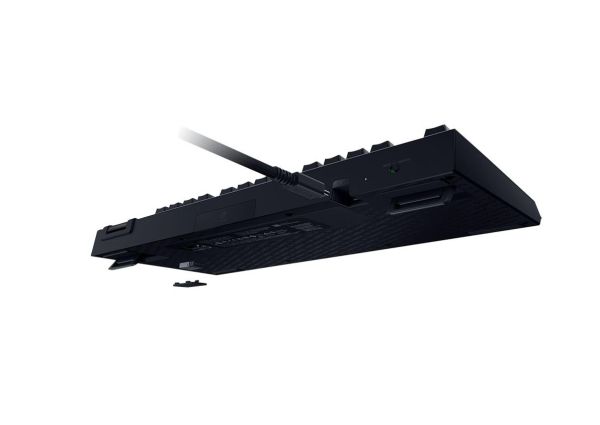 Razer Keyboard mechanical BlackWidow V4 TKL HyperSpeed, 87key, Orange Switch Gen-3, USB-A/WL/BT, EN, RGB, black