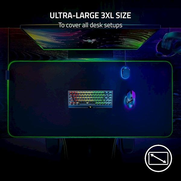 Razer Mouse Pad Goliathus Chroma RGB 3XL (1200x550x4mm), black