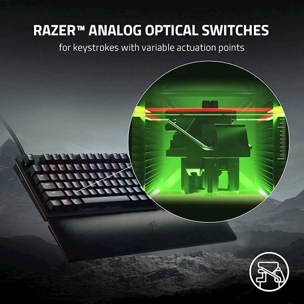 Razer Keyboard Huntsman V2 RGB 108key Analog Switch USB EN, black