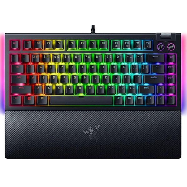 Razer Keyboard BlackWidow V4 75% RGB 83key Mechanical Tactile Switch GEN-3 USB EN, black