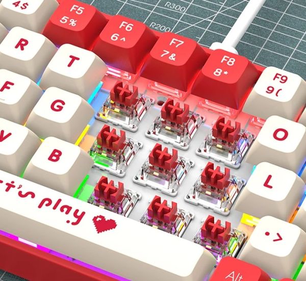 Red Switch BJ68 Red Mechanical Keyboard