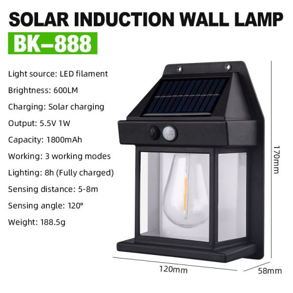Solar Tungsten Wall Light