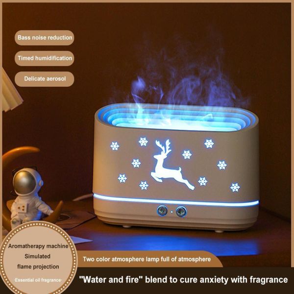Flame Air Humidifier 300ml Christmas Deer