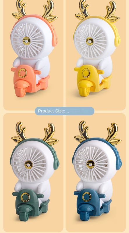 Portable Moto Fan Green