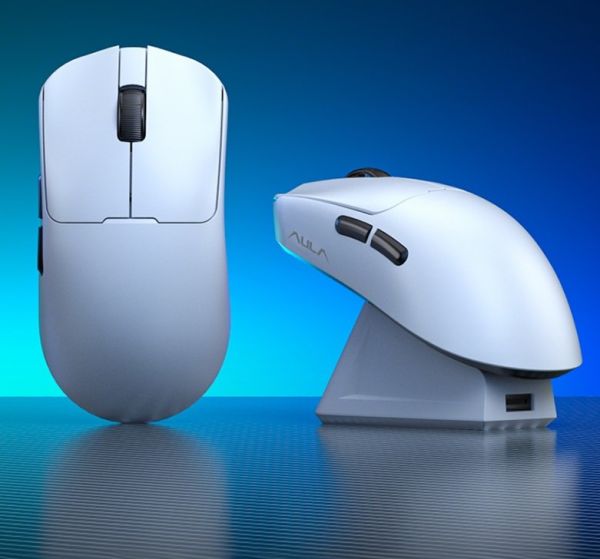 Mouse: AULA SC380Pro Rechargeable Wireless Tri-mode Gaming Mouse White