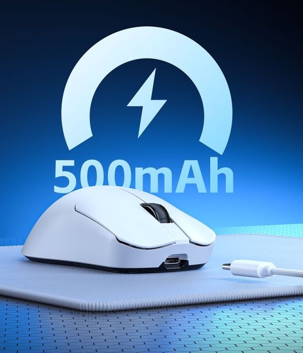Mouse: AULA SC380Pro Rechargeable Wireless Tri-mode Gaming Mouse White