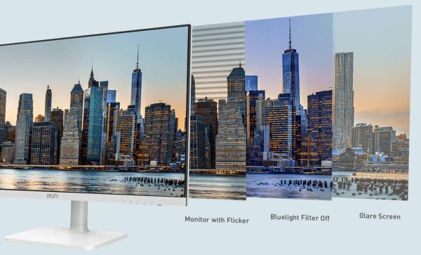 MD272XPW, MSI Modern Monitor, 27" FHD IPS, 100Hz, 1ms (MPRT), 178°-178°, SRGB, 16.7M, 2x 3W, VESA, HDMI, DisplayPort, Type C