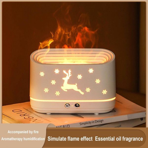 Flame Air Humidifier 300ml Christmas Deer