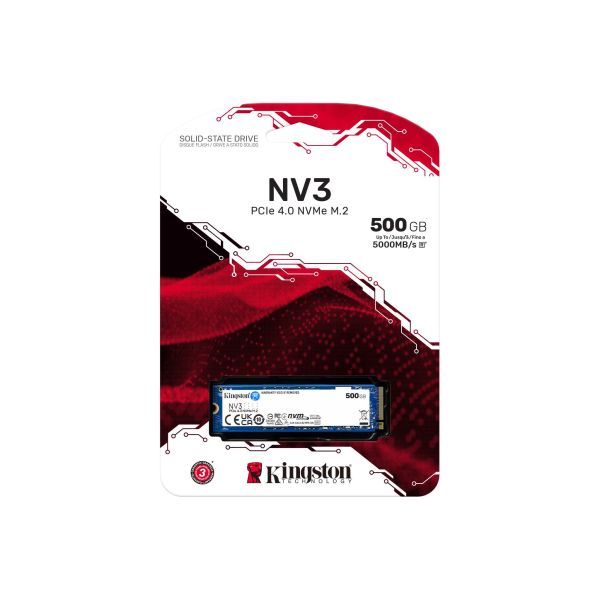 Kingston 500G NV3 M.2 2280 PCIe 4.0 NVMe SSD
