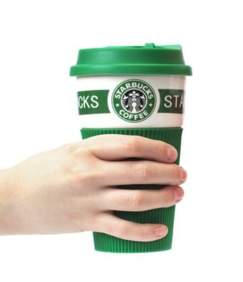 Starbucks Coffee Cup With Silicone Cover  Green