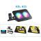 N33 RGB Dual Fans Cooling Pad Adjustable Height Laptop Stand with Phone Holder