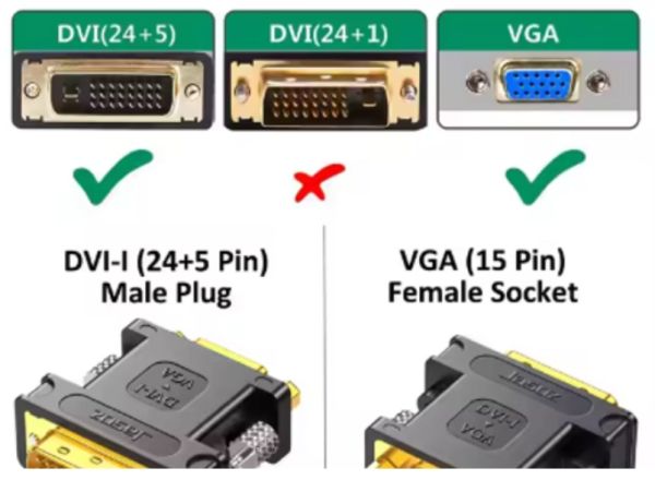 T-G157 Jasoz G137 DVI24+5 Male/VGA Female Adapter