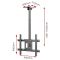 Allscreen C560-15, 32"-75", TV Ceiling Mount, Black