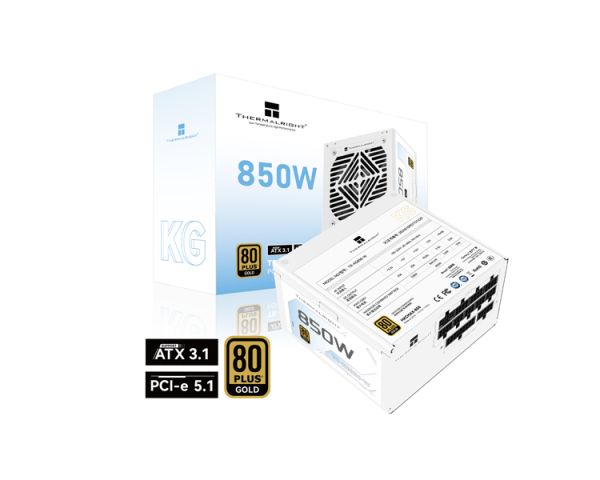 Power supply: THERMALRIGHT TR-KG-850-W 850W 80 PLUS GOLD ATX 3.1 Full-Modular